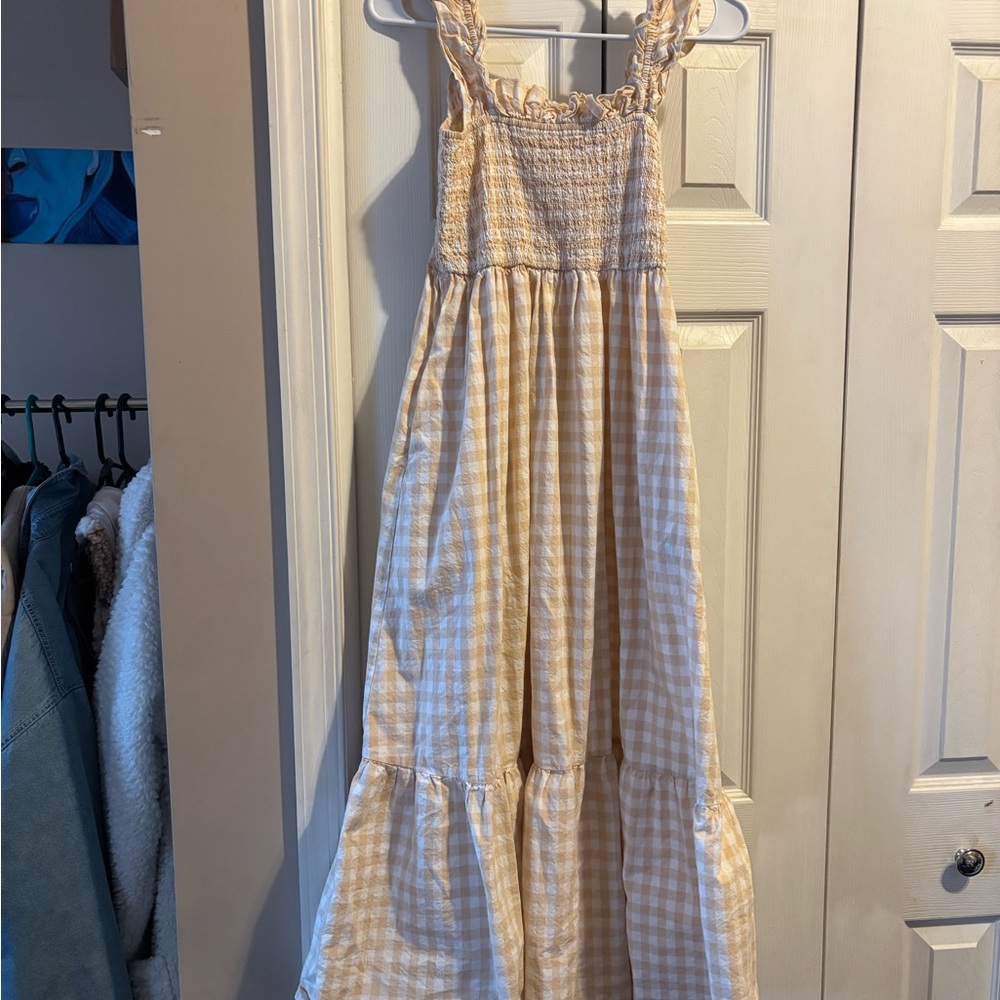 Charming Cream and White Dress